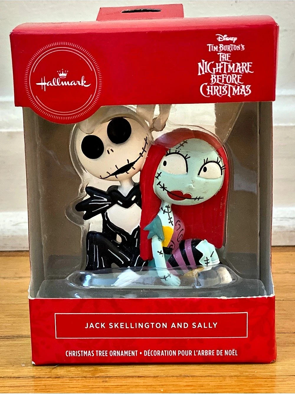 2020 Hallmark Jack Skellington and Sally Christmas Tree Ornament Set